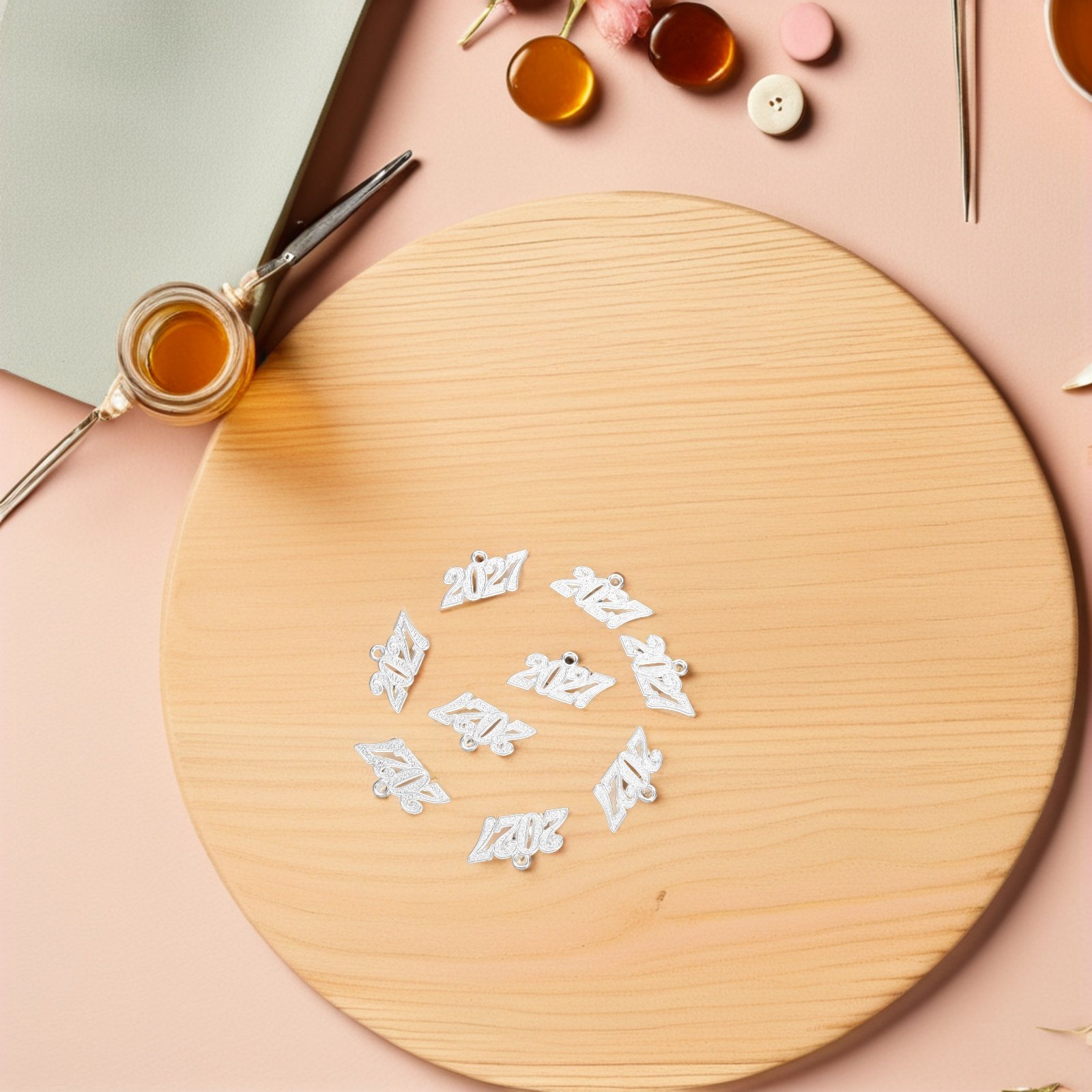 Jewelry Making Classes - 50개 2027년 졸업 모자 태슬 펜던트