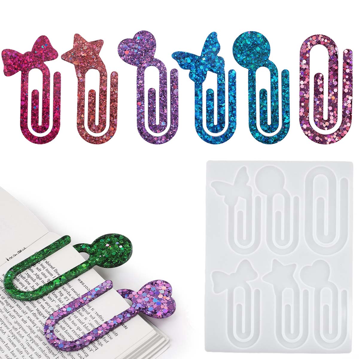 Resin Mold Jewelry - 크리스탈 에폭시 수지 금형 DIY 종이