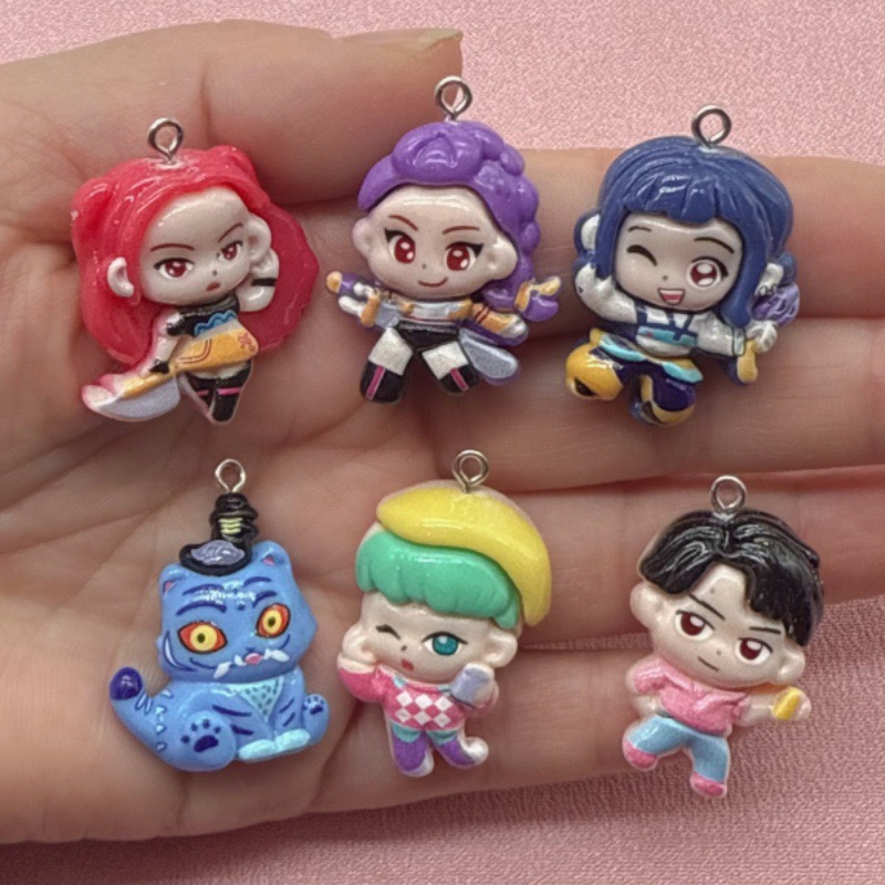 Jewelry Making Pendants - 10개 레진 만화 펜던트, DIY 쥬얼리