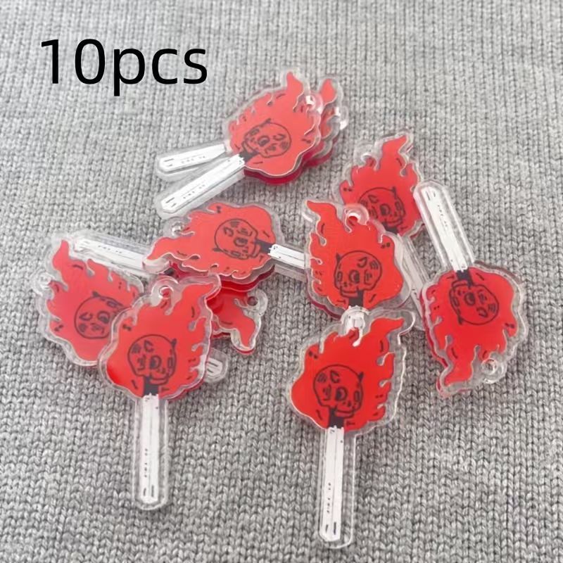 Jewelry Making Pendants - 10개 아크릴 해골 펜던트, DIY 쥬얼리