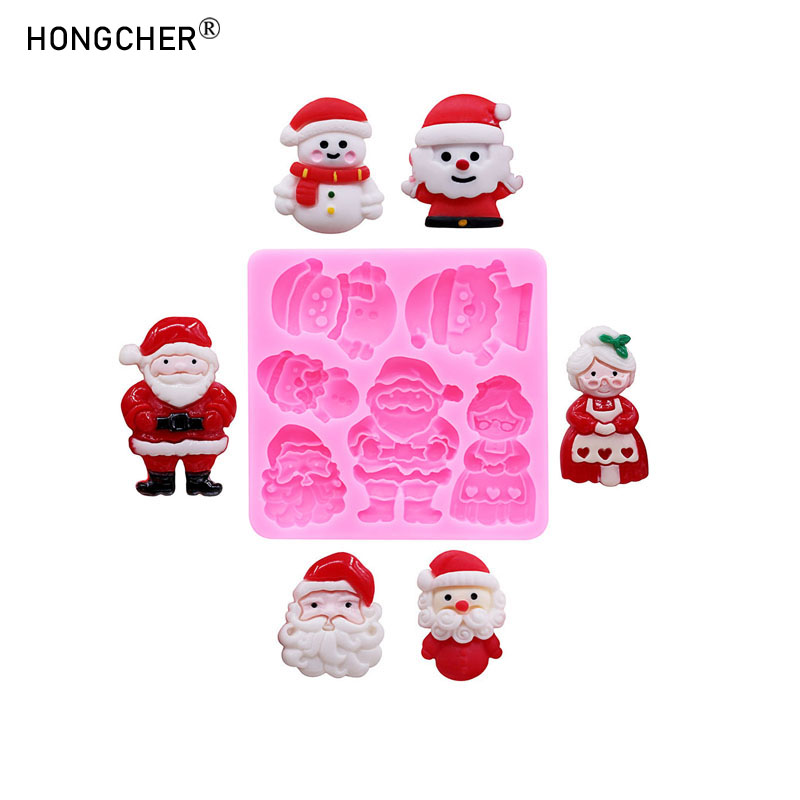 Resin Mold Jewelry - 크리스마스 시리즈 종소리 크리스마스 트리 눈사람