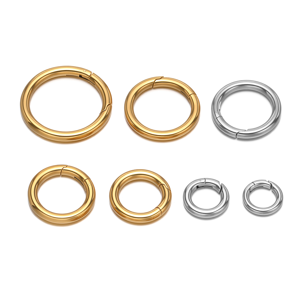 Jewelry Making Gold - 2개/세트 원형 스프링 클립 스테인리스 스틸