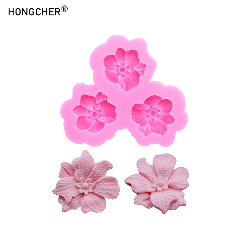 Resin Mold Jewelry - 폴카 도트 플로럴 로즈 실리콘 몰드