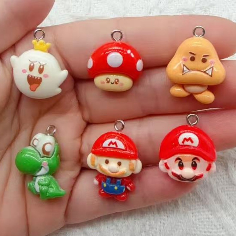 Jewelry Making Pendants - 10개 레진 만화 펜던트, DIY 쥬얼리