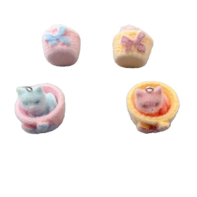 4개입 3D 플러시 레진 고양이 펜던트, DIY 쥬얼리 - Jewelry Making Pendants 리뷰 및 가격