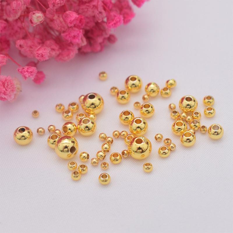 100개입 면처리된 스페이서 비즈 금도금 광택 변색 방 - Jewelry Making Classes 리뷰 및 가격