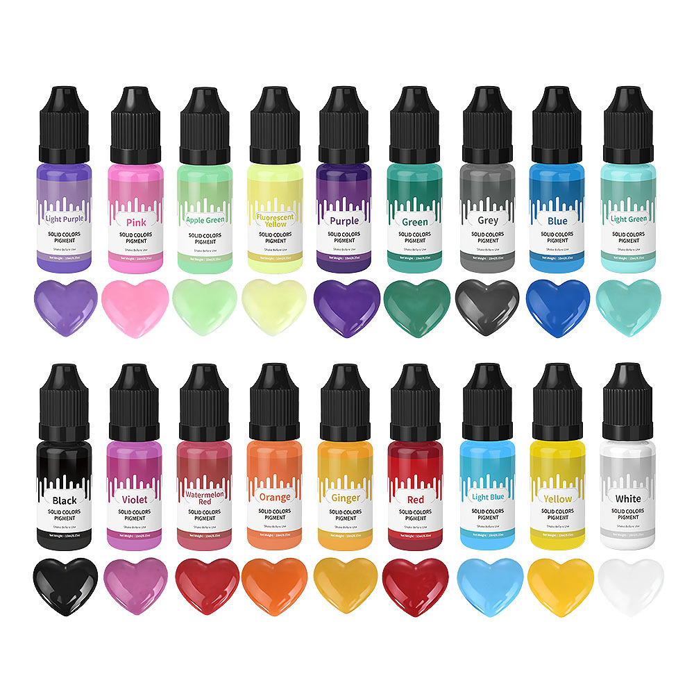 18 색상 10ml 마카롱 솔리드 파스텔 컬러 수지 안 - Jewelry Making Tools And Supplies 리뷰 및 가격