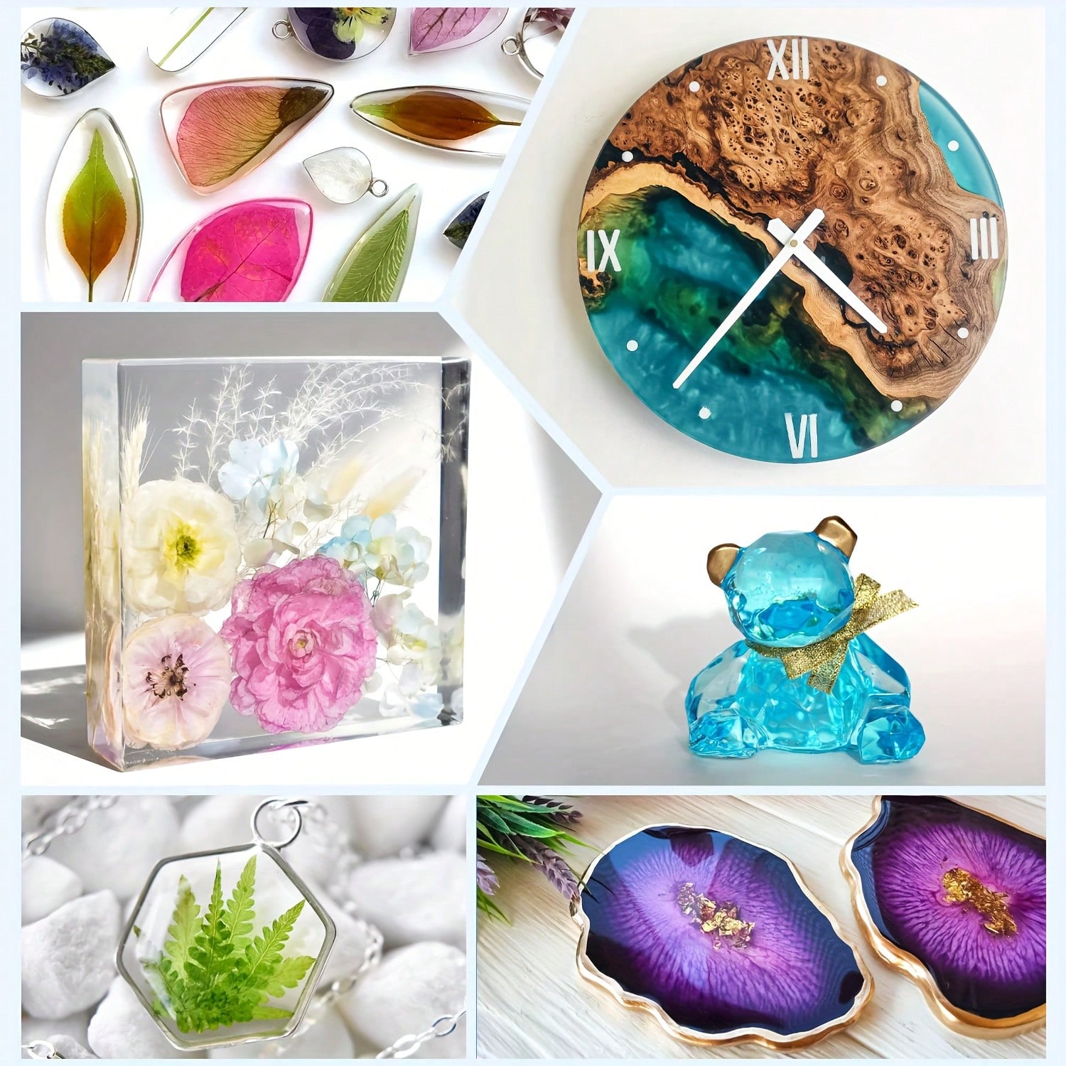 125ml/250ml 크리스탈 클리어 캐스팅 레진 키트 - Resin Mold Jewelry 리뷰 및 가격
