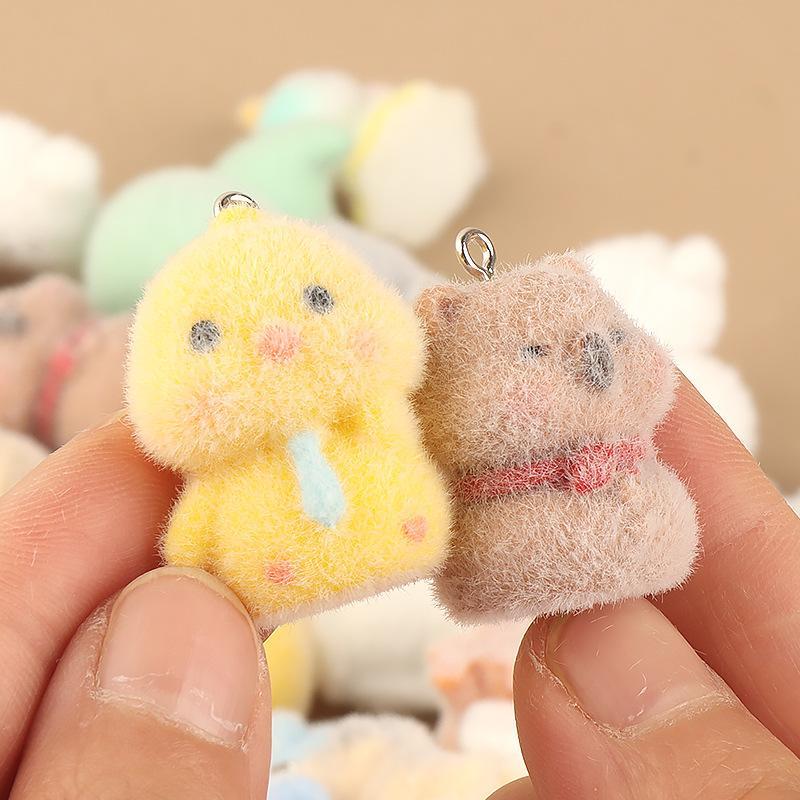 5/10개 레진 만화 DIY 펜던트 랜덤 플로킹 3D  - Jewelry Making Classes 리뷰 및 가격