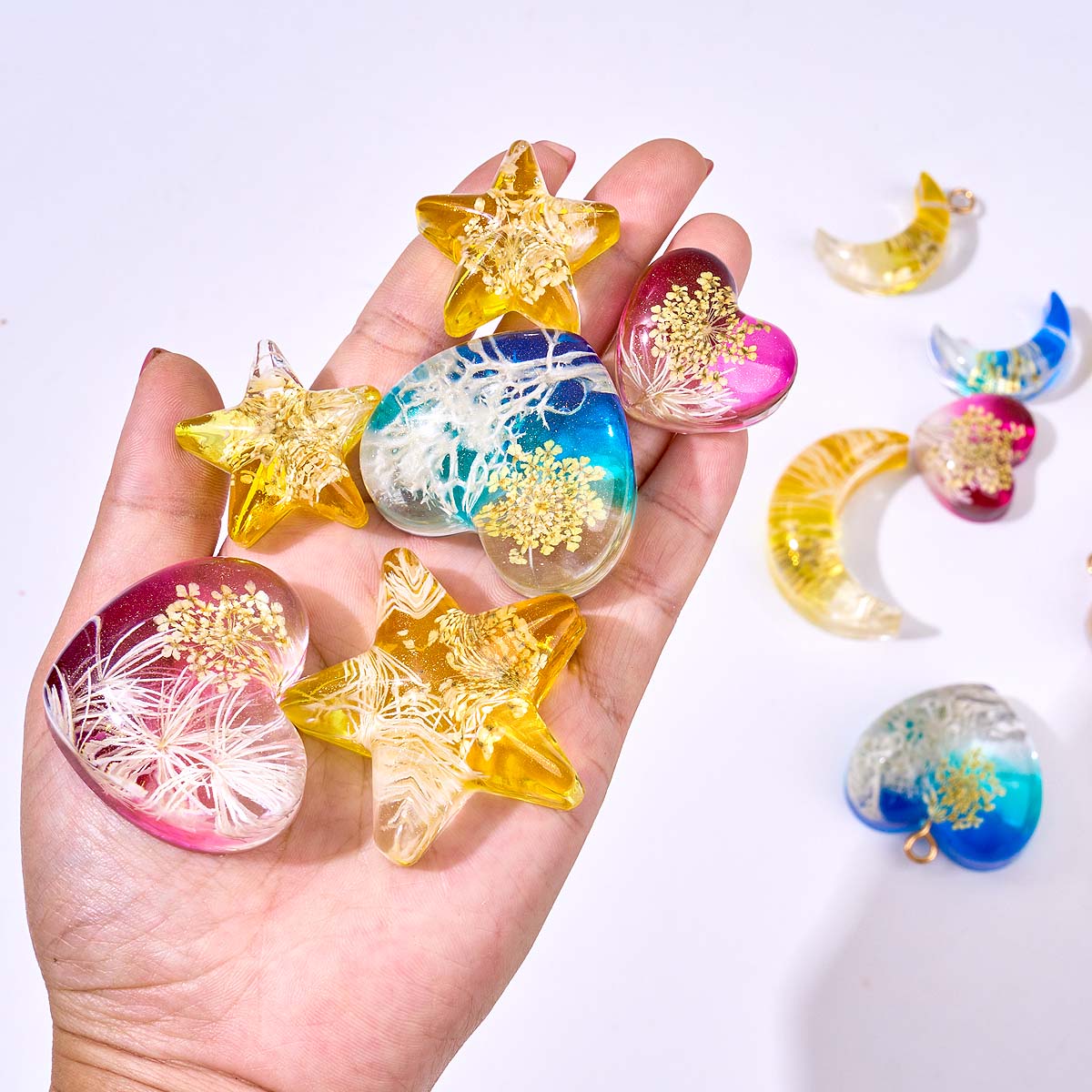 하트 스타 문 펜던트 실리콘 몰드 DIY 에폭시 레진  - Resin Mold Jewelry 리뷰 및 가격