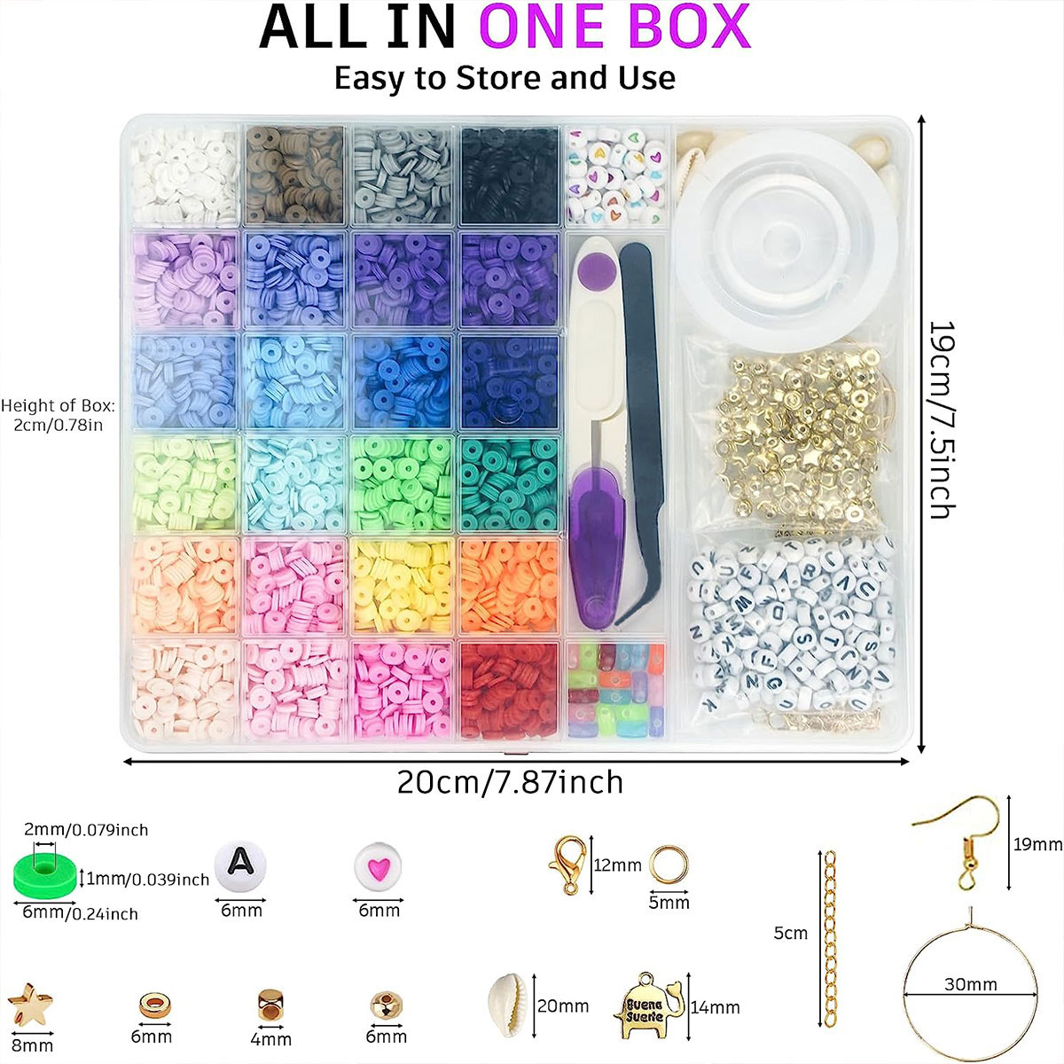6000 Pcs 24 색 플랫 라운드 폴리머 클레이 비 - Jewelry Making In Clay 리뷰 및 가격