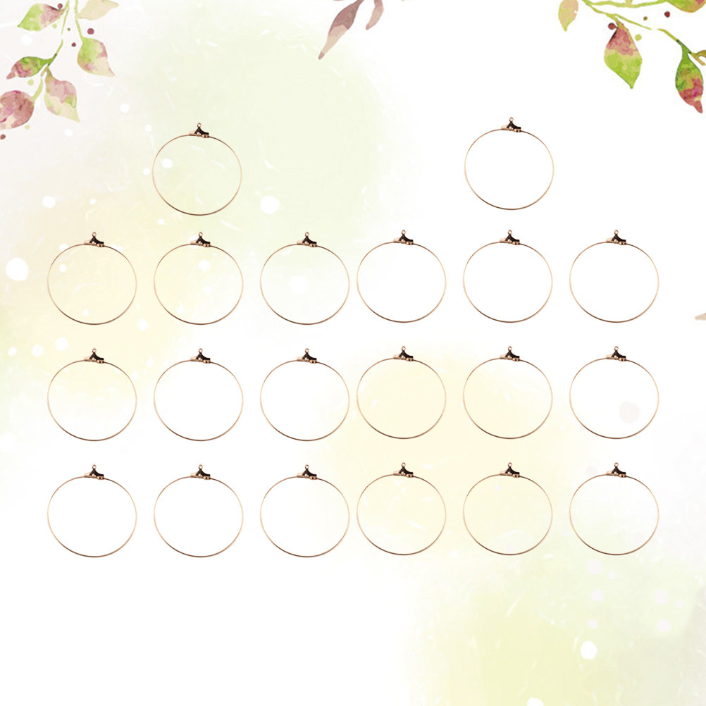 20개 구리 귀걸이 링 DIY 쥬얼리 제작 용품 여성  - Jewelry Making Classes 리뷰 및 가격