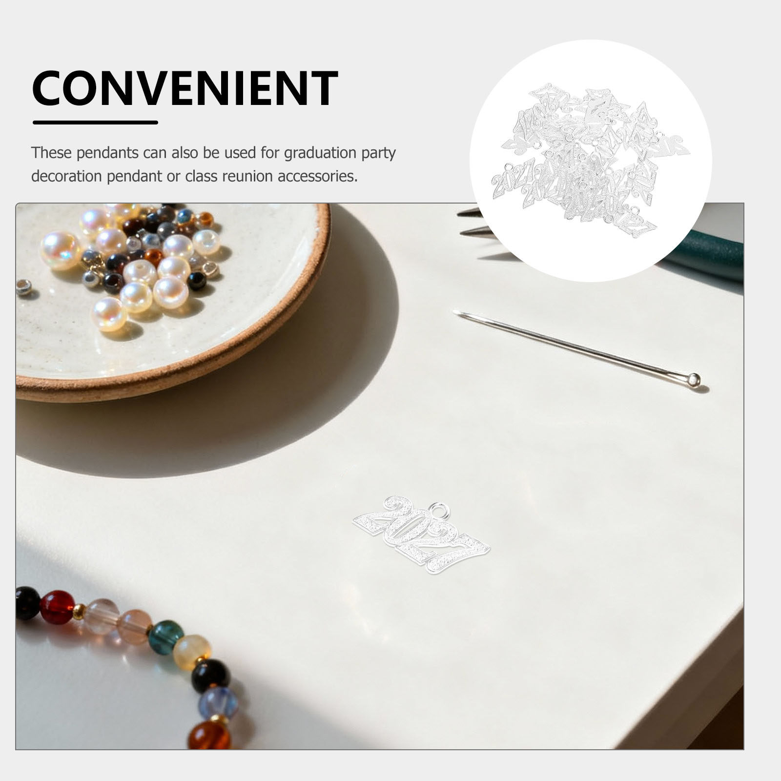 50개 2027년 졸업 모자 태슬 펜던트 2027년 졸 - Jewelry Making Classes 리뷰 및 가격