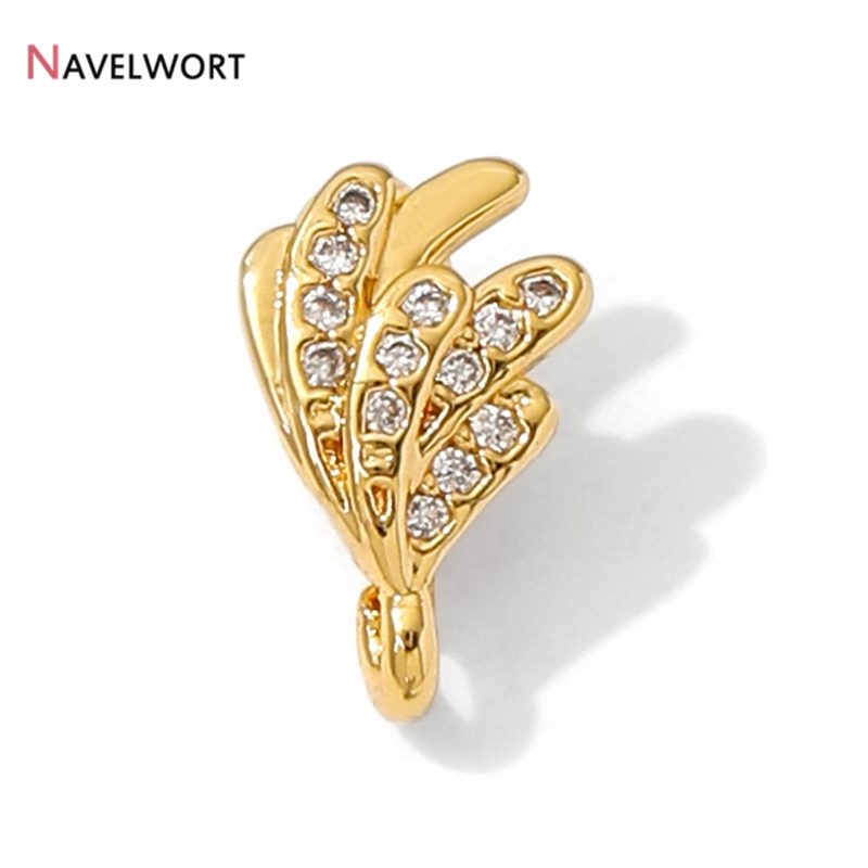 18K 금도금 황동 지르콘 펜던트 핀치 클립, 지르콘  - Jewelry Making Gold 리뷰 및 가격