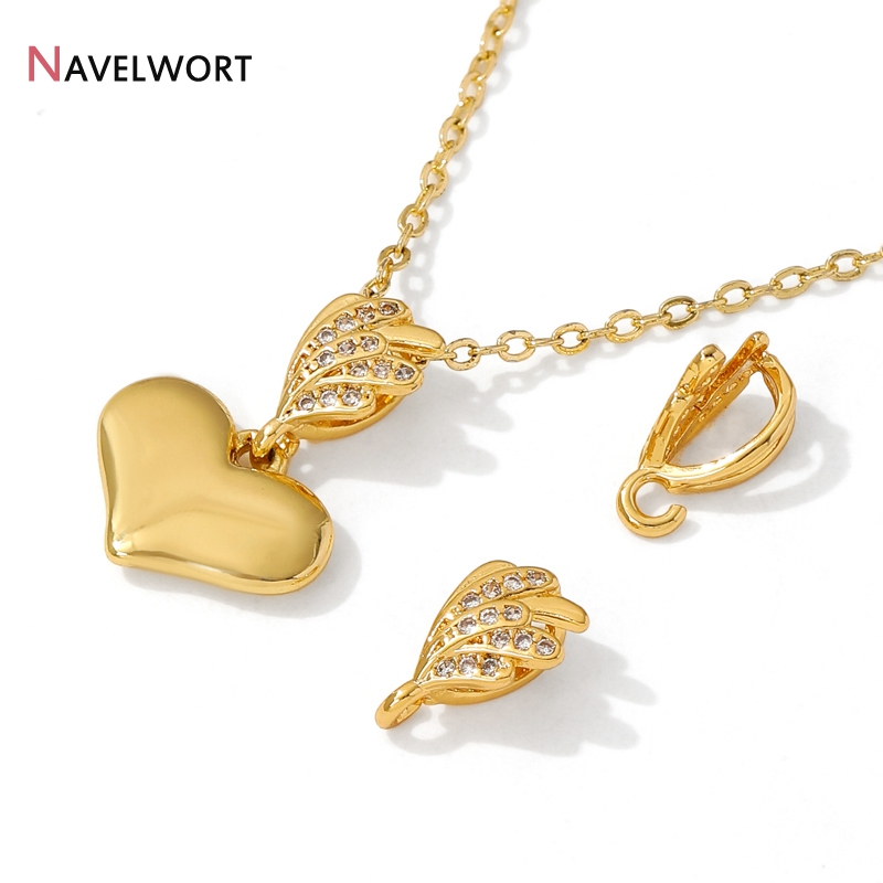 18K 금도금 황동 지르콘 펜던트 핀치 클립, 지르콘  - Jewelry Making Gold 리뷰 및 가격