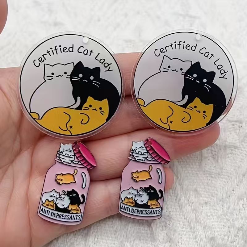 10개 아크릴 귀여운 고양이 펜던트, DIY 쥬얼리 제 - Jewelry Making Pendants 리뷰 및 가격