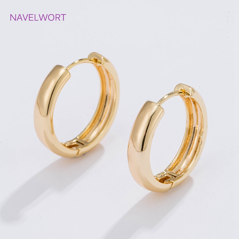 6가지 사이즈의 금도금 원형 후프 귀걸이 여성용 선물, - Jewelry Making Gold 리뷰 및 가격
