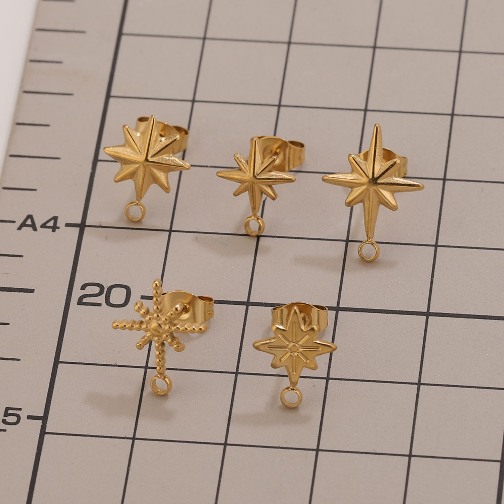 6개 스테인리스 스틸 별 모양 귀걸이 스터드, 귀걸이  - Jewelry Making Tools And Supplies 리뷰 및 가격