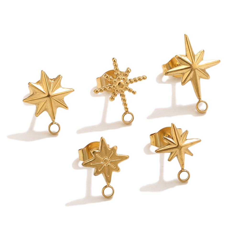 6개 스테인리스 스틸 별 모양 귀걸이 스터드, 귀걸이  - Jewelry Making Tools And Supplies 리뷰 및 가격