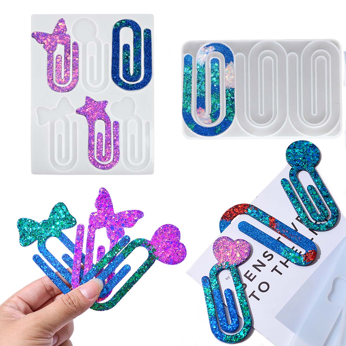 크리스탈 에폭시 수지 금형 DIY 종이 클립 홀더 책갈 - Resin Mold Jewelry 리뷰 및 가격