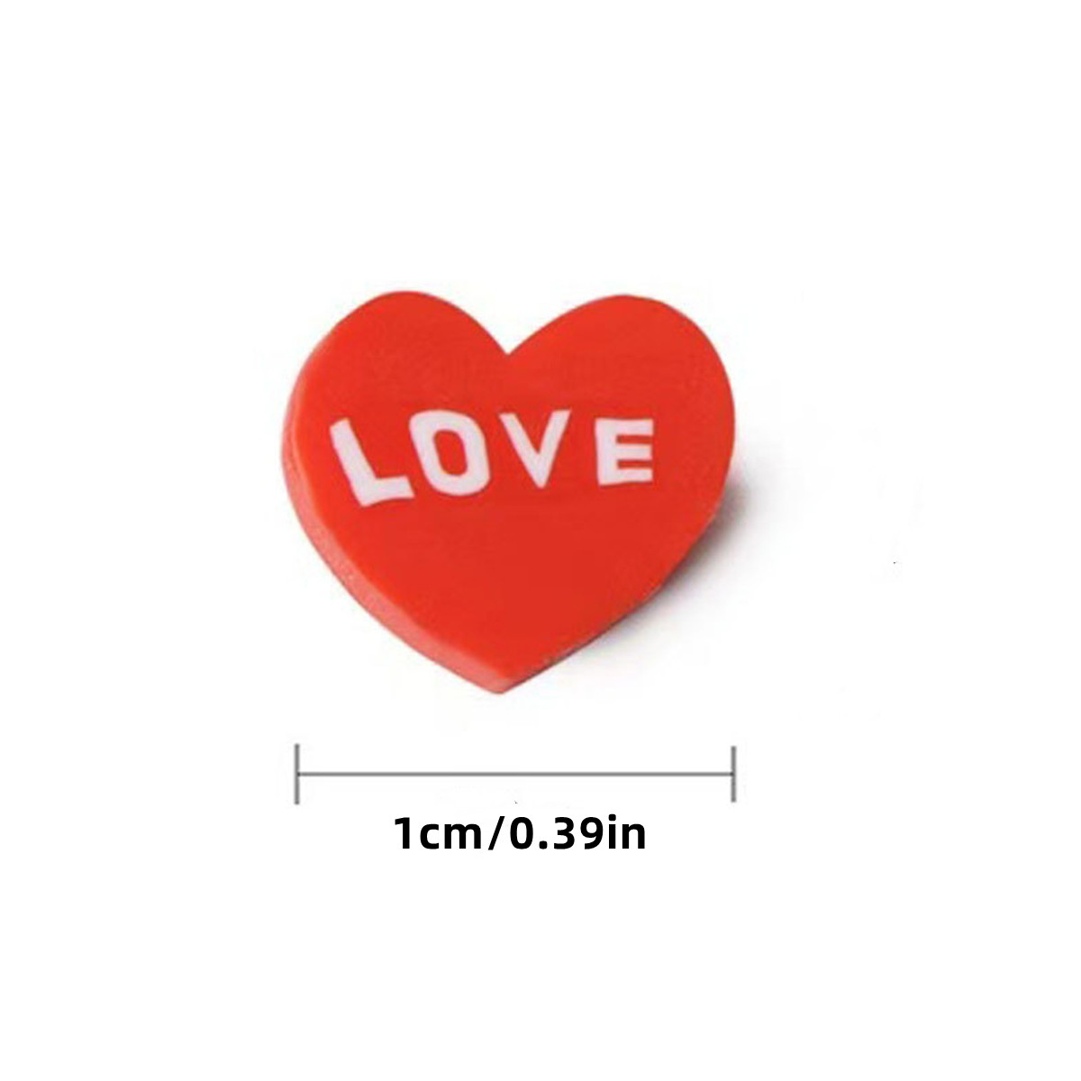 100pcs 10mm 레드와 핑크 복숭아 하트 부드러운 - Jewelry Making In Clay 리뷰 및 가격