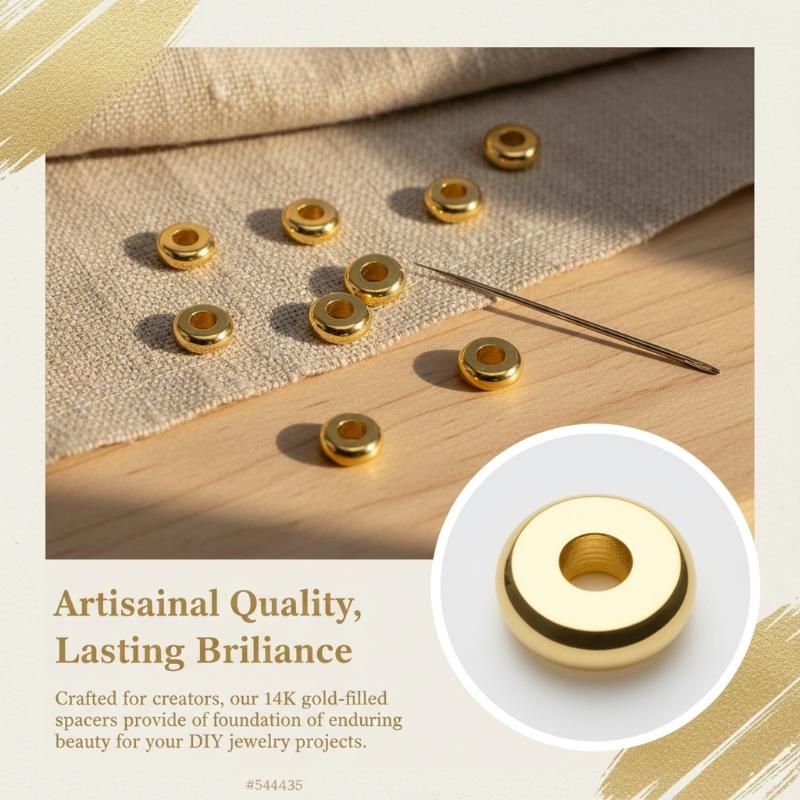 50Pcs 골드 도금 황동 플랫 스페이서 비즈 쥬얼리  - Jewelry Making Tools And Supplies 리뷰 및 가격