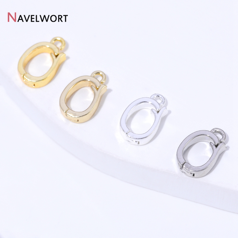 14K/18K 금도금 황동 금속 힌지형 목걸이 장식품, - Jewelry Making Gold 리뷰 및 가격