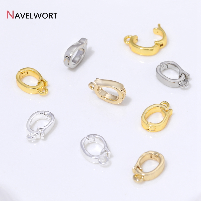 14K/18K 금도금 황동 금속 힌지형 목걸이 장식품, - Jewelry Making Gold 리뷰 및 가격