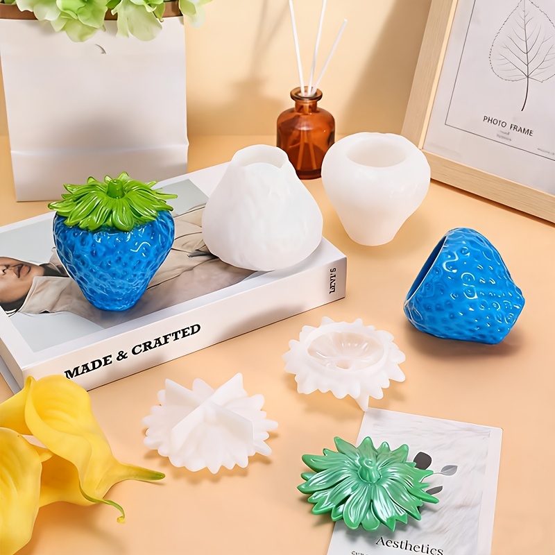 뚜껑이 있는 딸기 모양 레진 몰드 1개, DIY 보석  - Resin Mold Jewelry 리뷰 및 가격