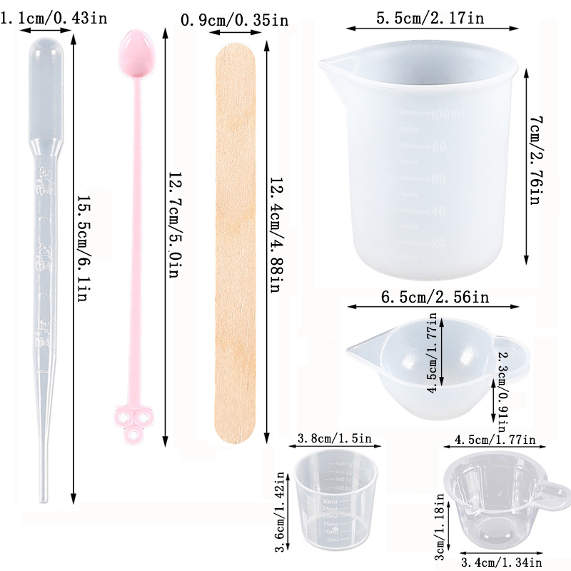 UV 에폭시 레진 주조 도구 키트, 계량컵, 드롭퍼 포 - Jewelry Making Tools And Supplies 리뷰 및 가격