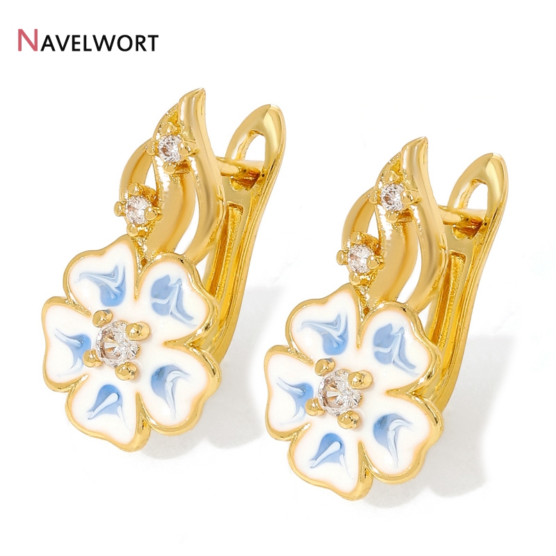 18K 금도금 황동과 지르콘 귀걸이 고리, 황동 금속  - Jewelry Making Gold 리뷰 및 가격