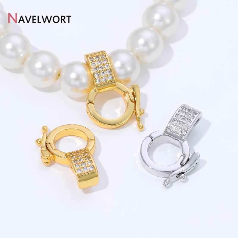 18K 금도금 황동 지르콘 인레이드 펜던트 홀더 커넥터 - Jewelry Making Gold 리뷰 및 가격