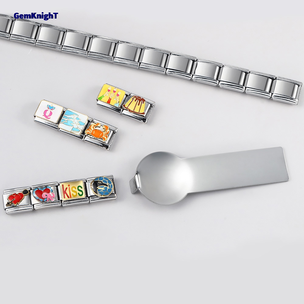 레이저 맞춤 단어 패턴 로고 이름 이탈리아 참 브레이슬 - Jewelry Making Tools Names 리뷰 및 가격