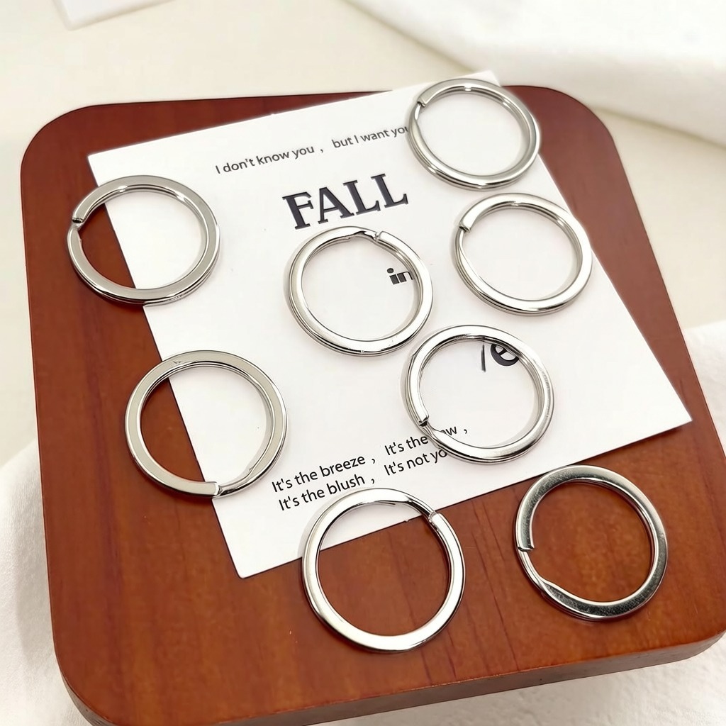10/20/100개 금속 키링 15-35mm 원형 플랫 - Jewelry Making Materials Wholesale 리뷰 및 가격