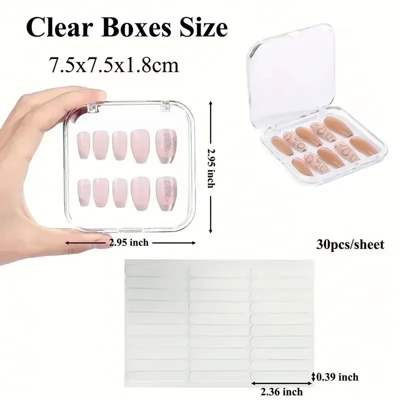 10개입 프레스온 네일 보관 아크릴 박스 (접착 시트  - Jewelry Making Tools And Supplies 리뷰 및 가격