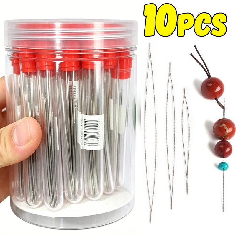 1-10개 비즈 바늘, 시드 비즈 바늘, 큰 눈 DIY - Jewelry Making Tools And Supplies 리뷰 및 가격
