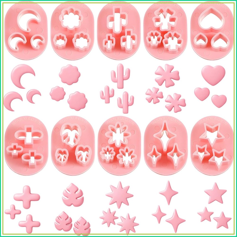 10개 폴리머 클레이 커터, 꽃잎 귀걸이 만들기, 10 - Jewelry Making In Clay 리뷰 및 가격