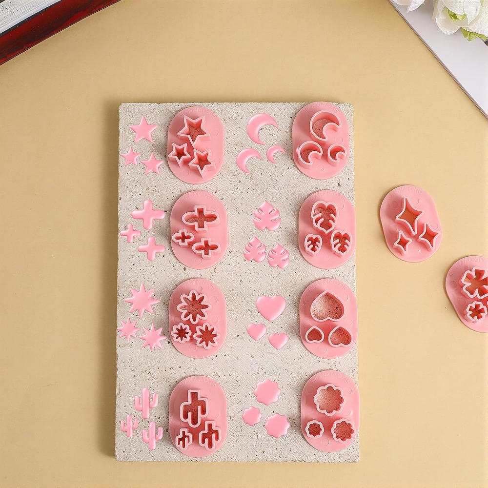 10개 폴리머 클레이 커터, 꽃잎 귀걸이 만들기, 10 - Jewelry Making In Clay 리뷰 및 가격